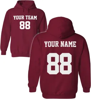 Tee Miracle Design Your OWN Hoodie for Men & Women - Custom Jersey Hoodies - Pullover Team Sweatshirts