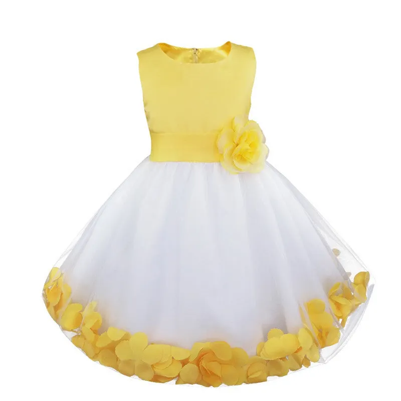 Toddler Flower Girl Dresses Little Girls Wedding Birthday Summer Party Dress