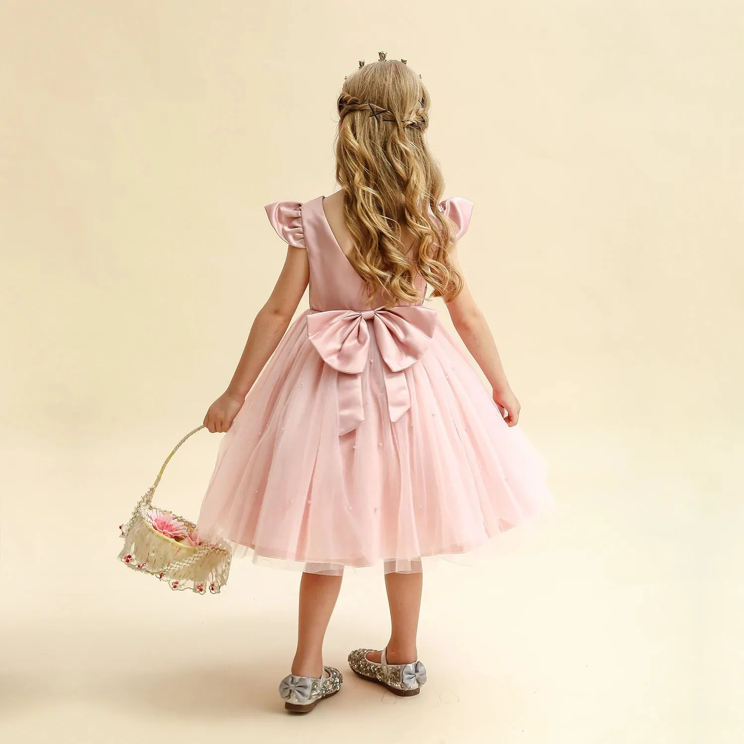 Toddler Girl Red Christmas Princess Dress