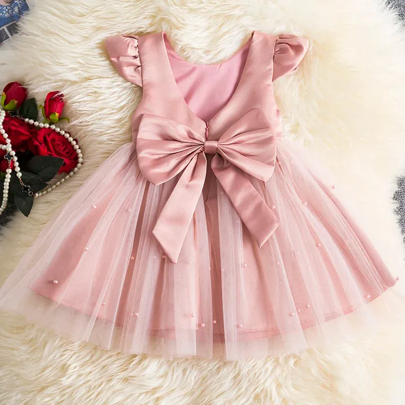 Toddler Girl Red Christmas Princess Dress
