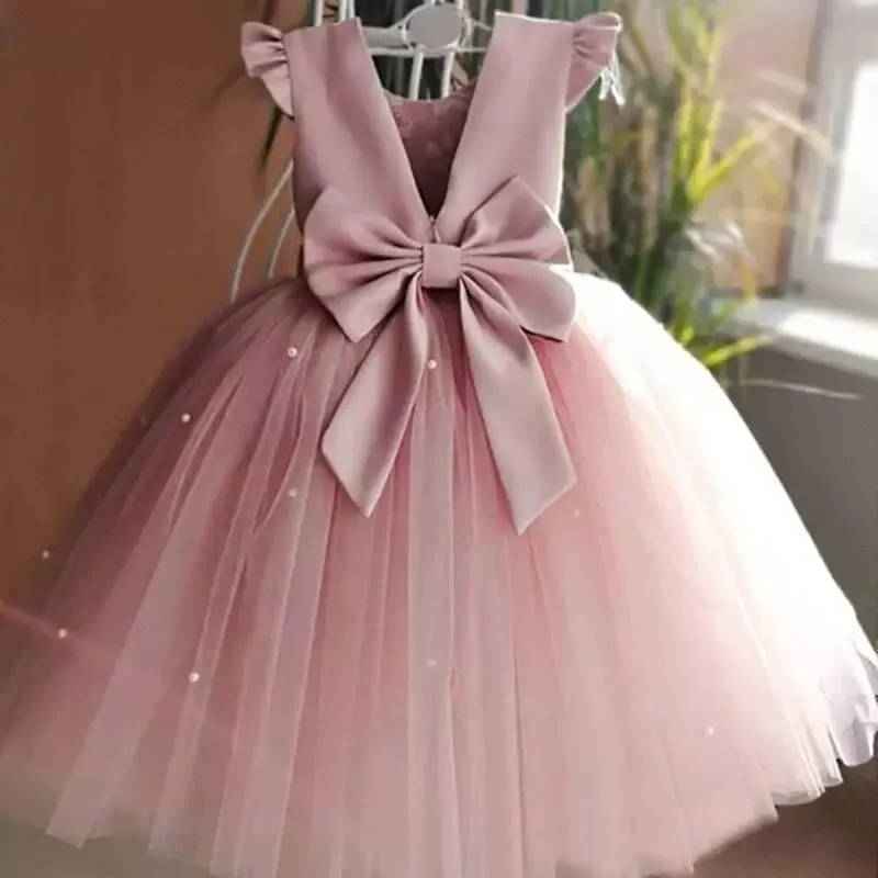Toddler Girl Red Christmas Princess Dress