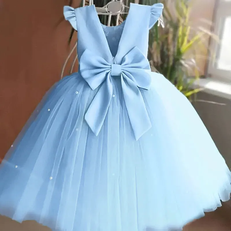 Toddler Girl Red Christmas Princess Dress