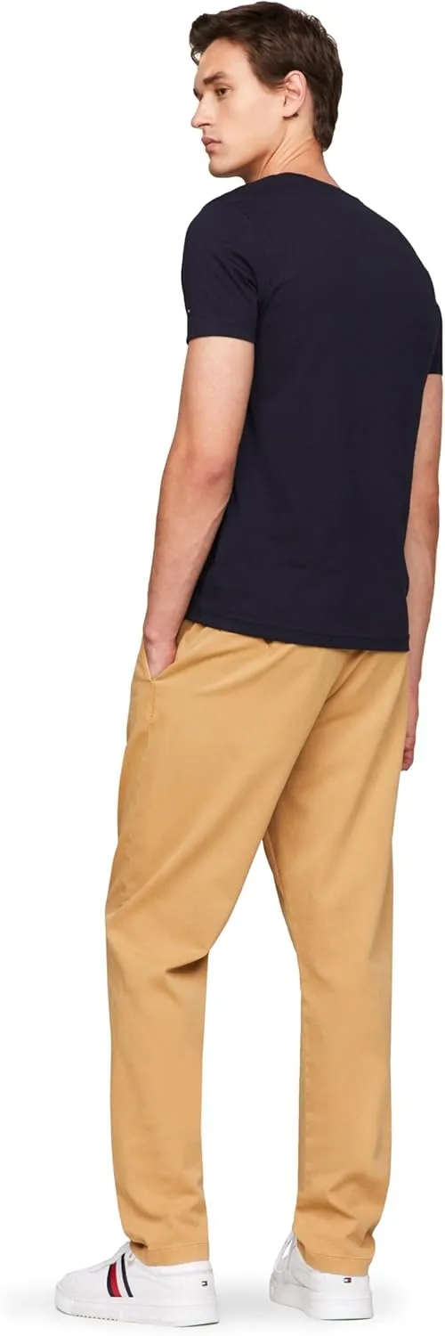 Tommy Hilfiger Men's Short Sleeve Cotton Graphic T-Shirts with Embroidered Logo