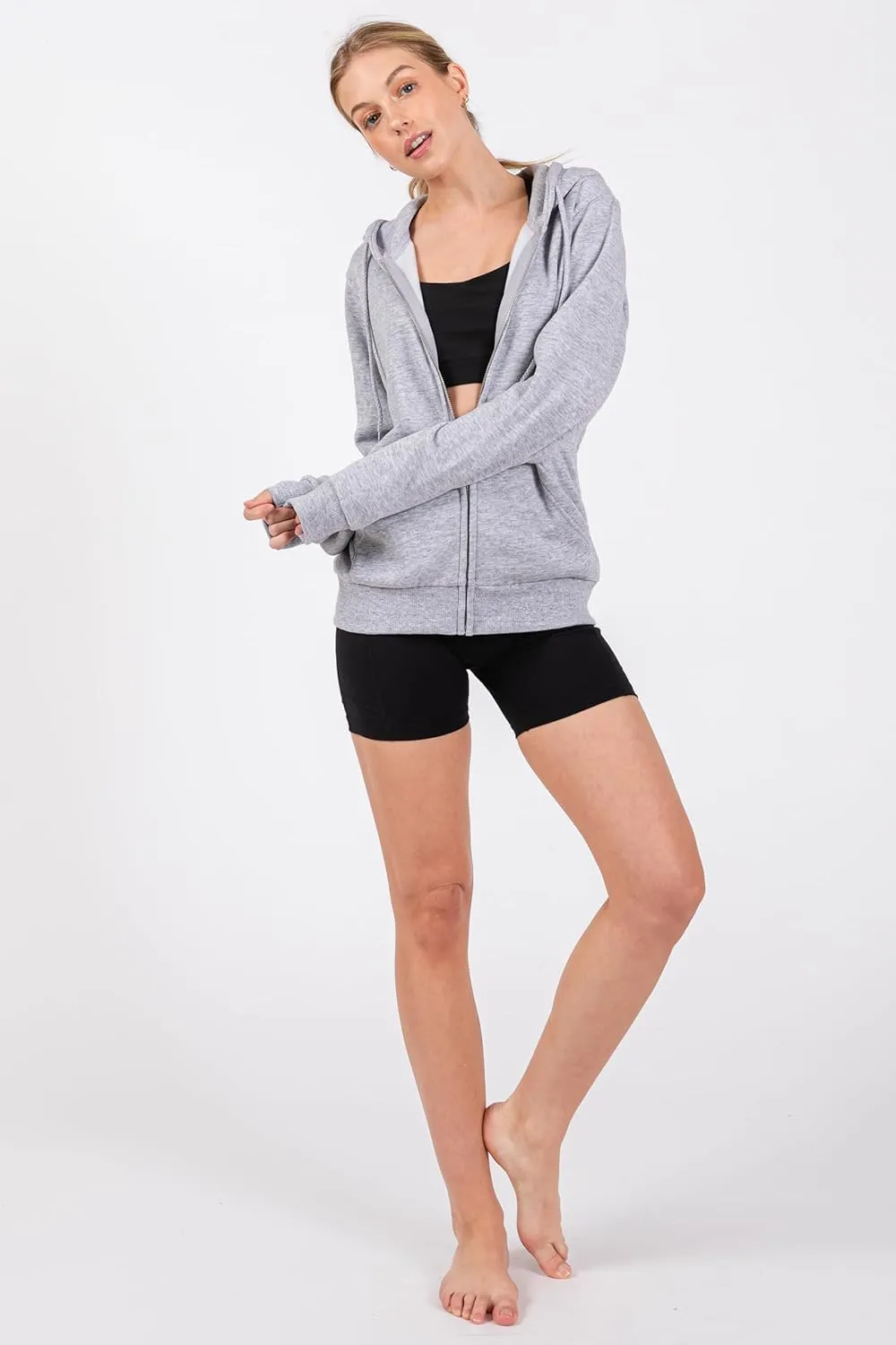 Urban Look Everyday Soft Fleece Zip Up Hoodies