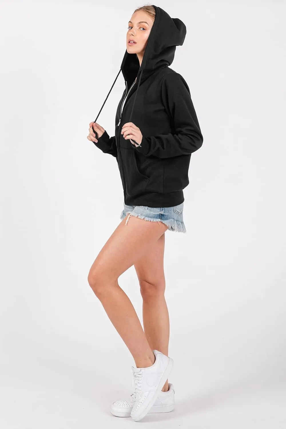 Urban Look Everyday Soft Fleece Zip Up Hoodies