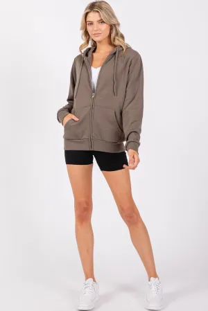 Urban Look Everyday Soft Fleece Zip Up Hoodies
