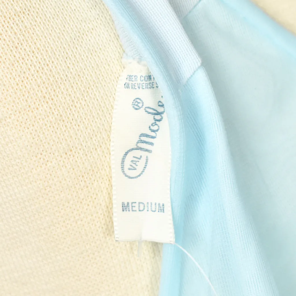 Val Mode Vintage 1960s Baby Blue Lace Nightgown
