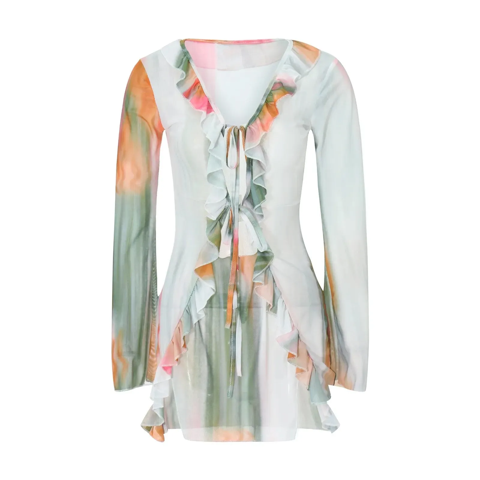 Valentinia - Mini robe à manches longues pour femmes