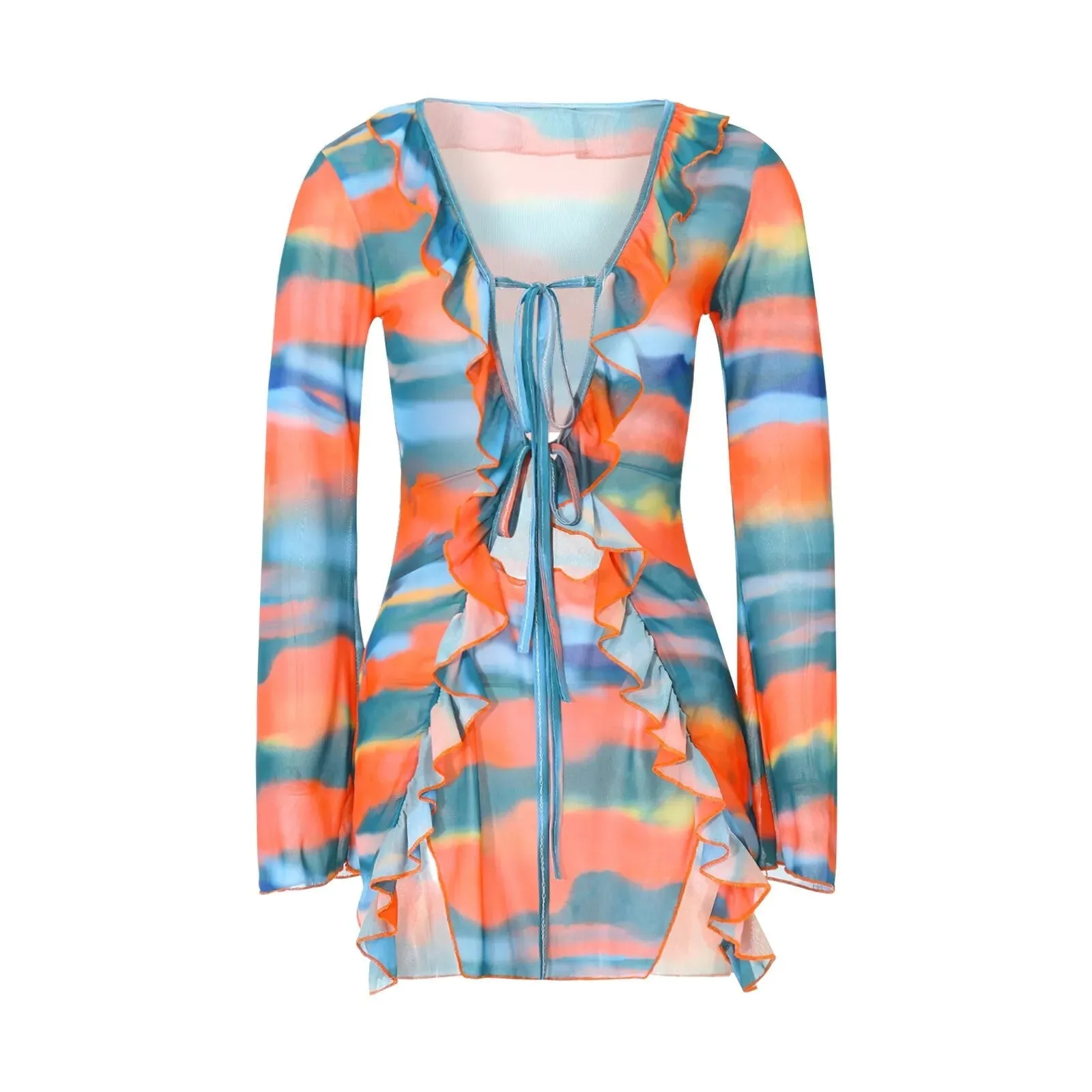 Valentinia - Mini robe à manches longues pour femmes