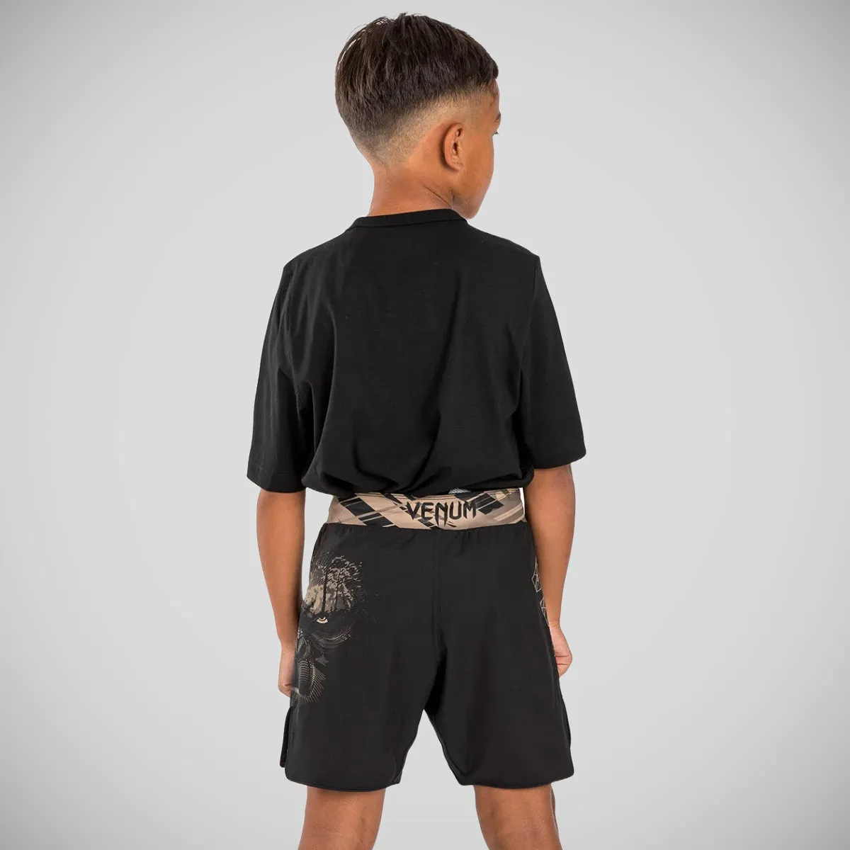 Venum Gorilla Jungle Kids Fight Shorts Black/Sand