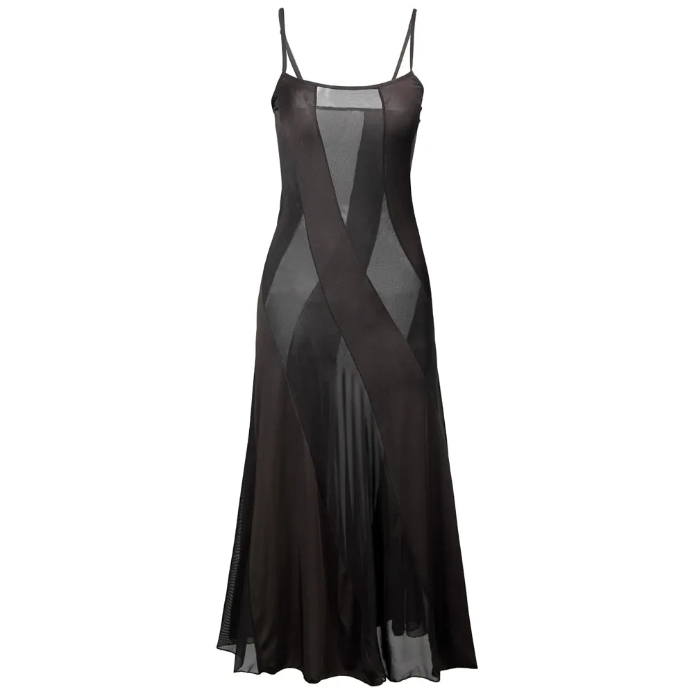 VenusFox Plus Size Hot Style Women Solid Long Dress Sexy Lingerie Summer Transparent Nightgown Nightwear for Women Underwear