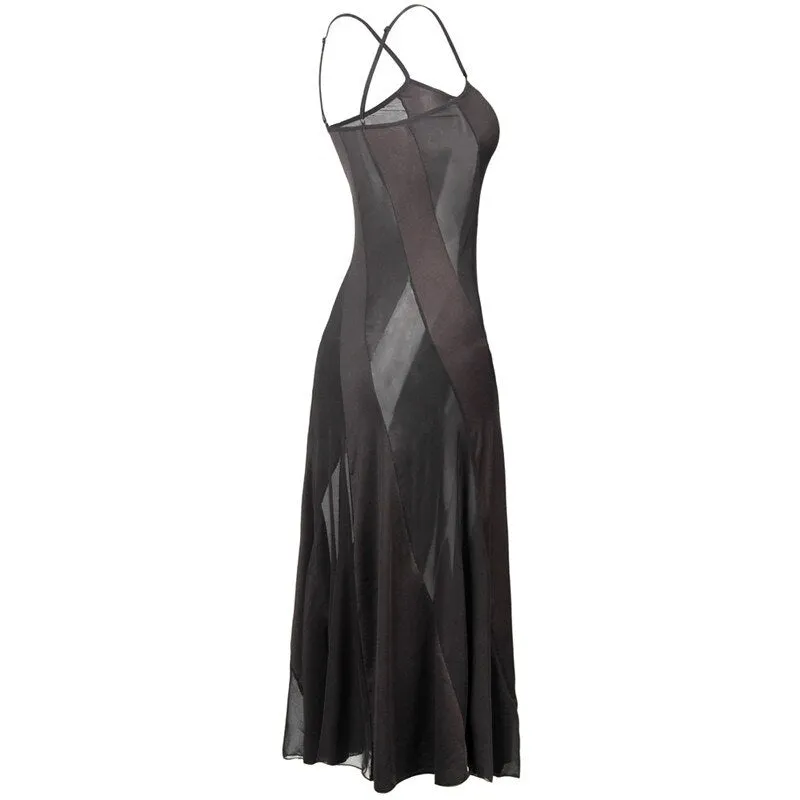 VenusFox Plus Size Hot Style Women Solid Long Dress Sexy Lingerie Summer Transparent Nightgown Nightwear for Women Underwear