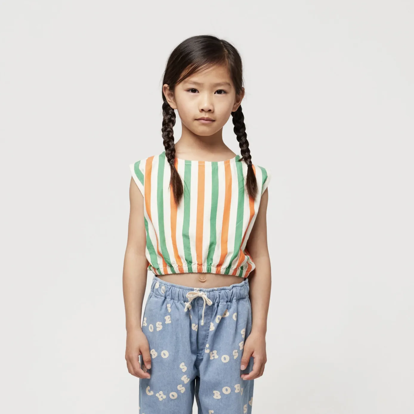 Vertical Stripes Woven Top
