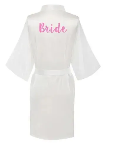 White Wedding Nightgowns - Letter Robe