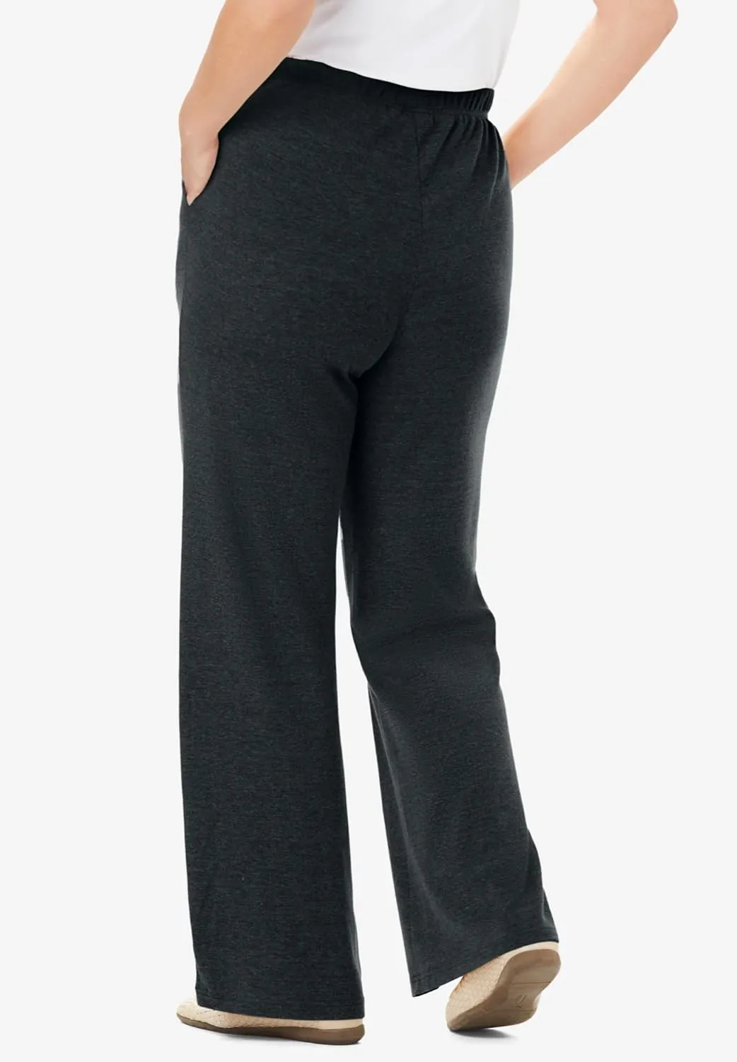 Woman Within Women's Plus Size 7-Day Knit Wide-Leg Pant