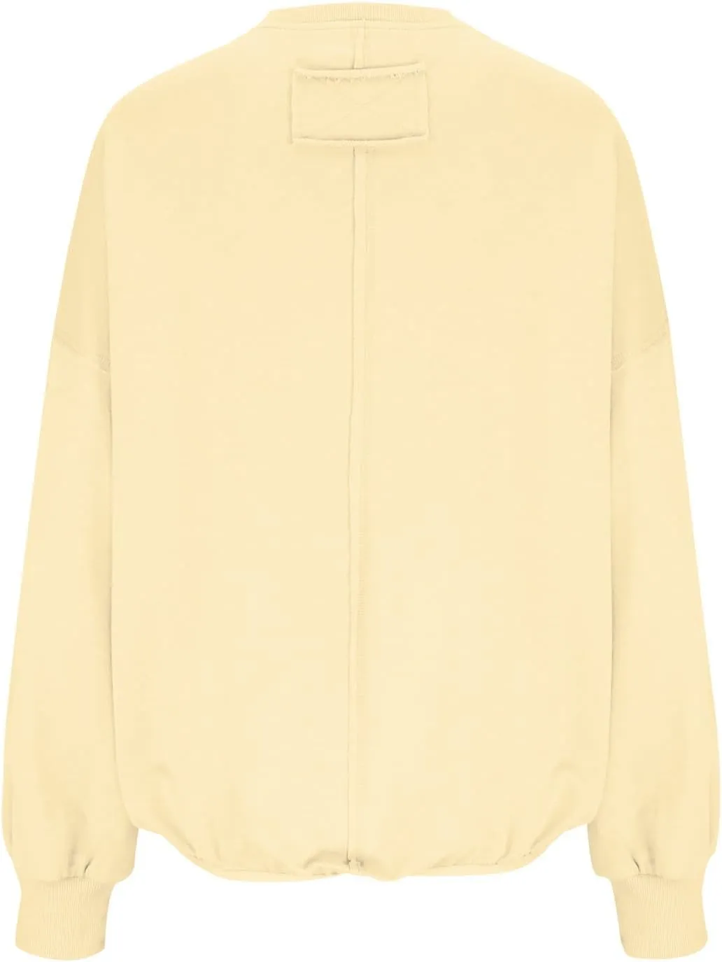 Women Cropped Sweatshirt crewneck cute Pullover Long Sleeves Oversized casual tops fashion y2k teen girls fall clothes