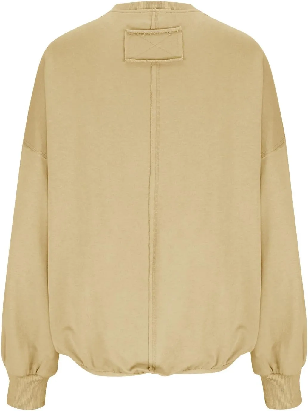 Women Cropped Sweatshirt crewneck cute Pullover Long Sleeves Oversized casual tops fashion y2k teen girls fall clothes