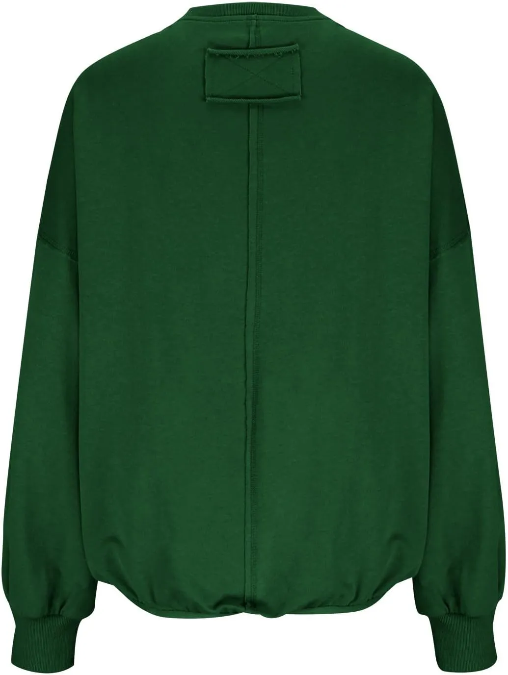 Women Cropped Sweatshirt crewneck cute Pullover Long Sleeves Oversized casual tops fashion y2k teen girls fall clothes