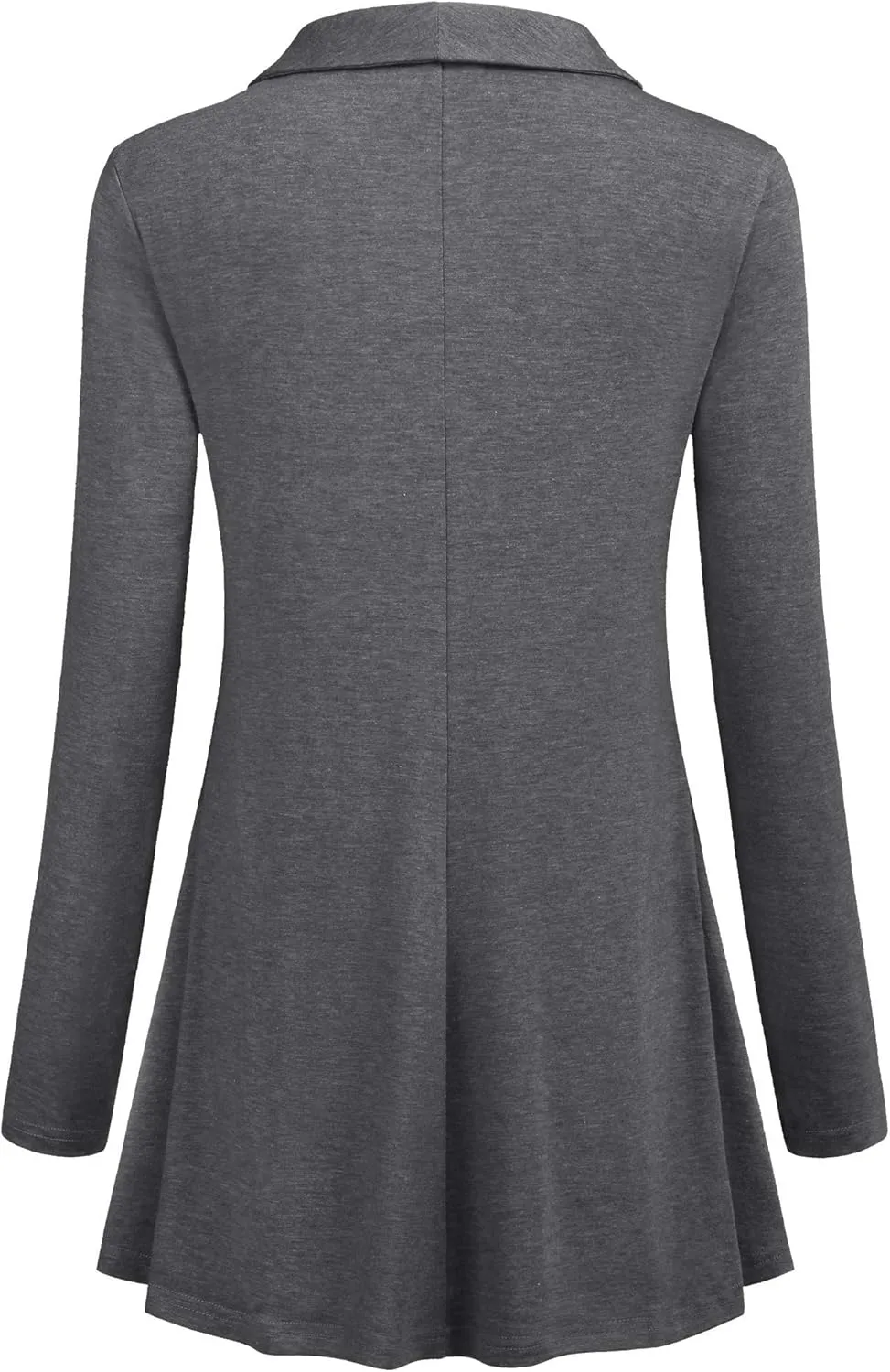 Women Fall Long Sleeve Tops Shawl Neck Button Down Dressy Blouses Shirts