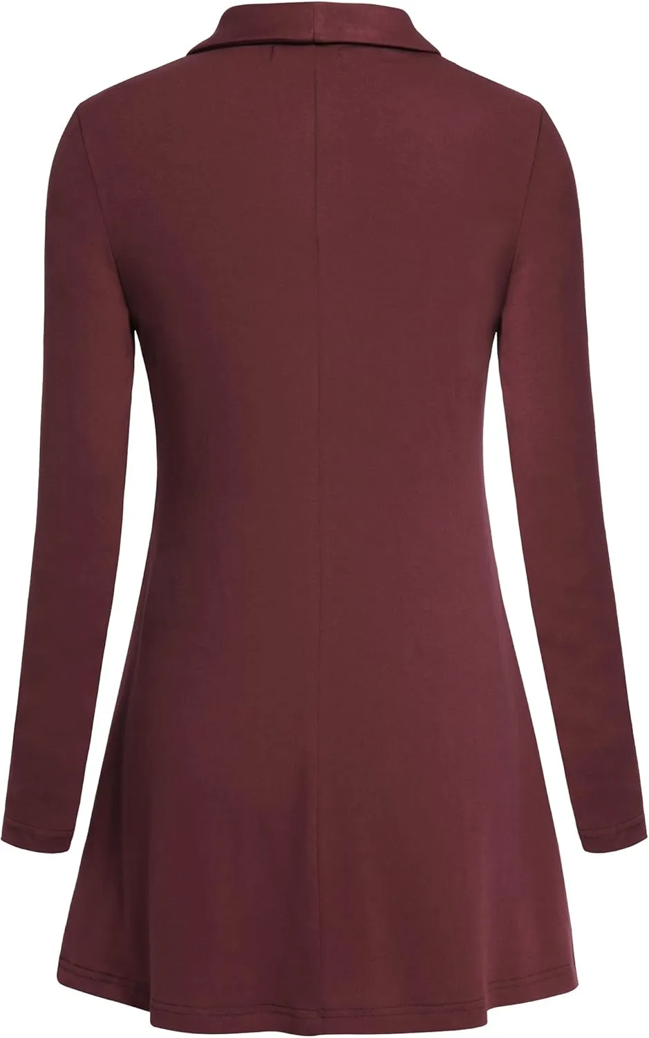 Women Fall Long Sleeve Tops Shawl Neck Button Down Dressy Blouses Shirts