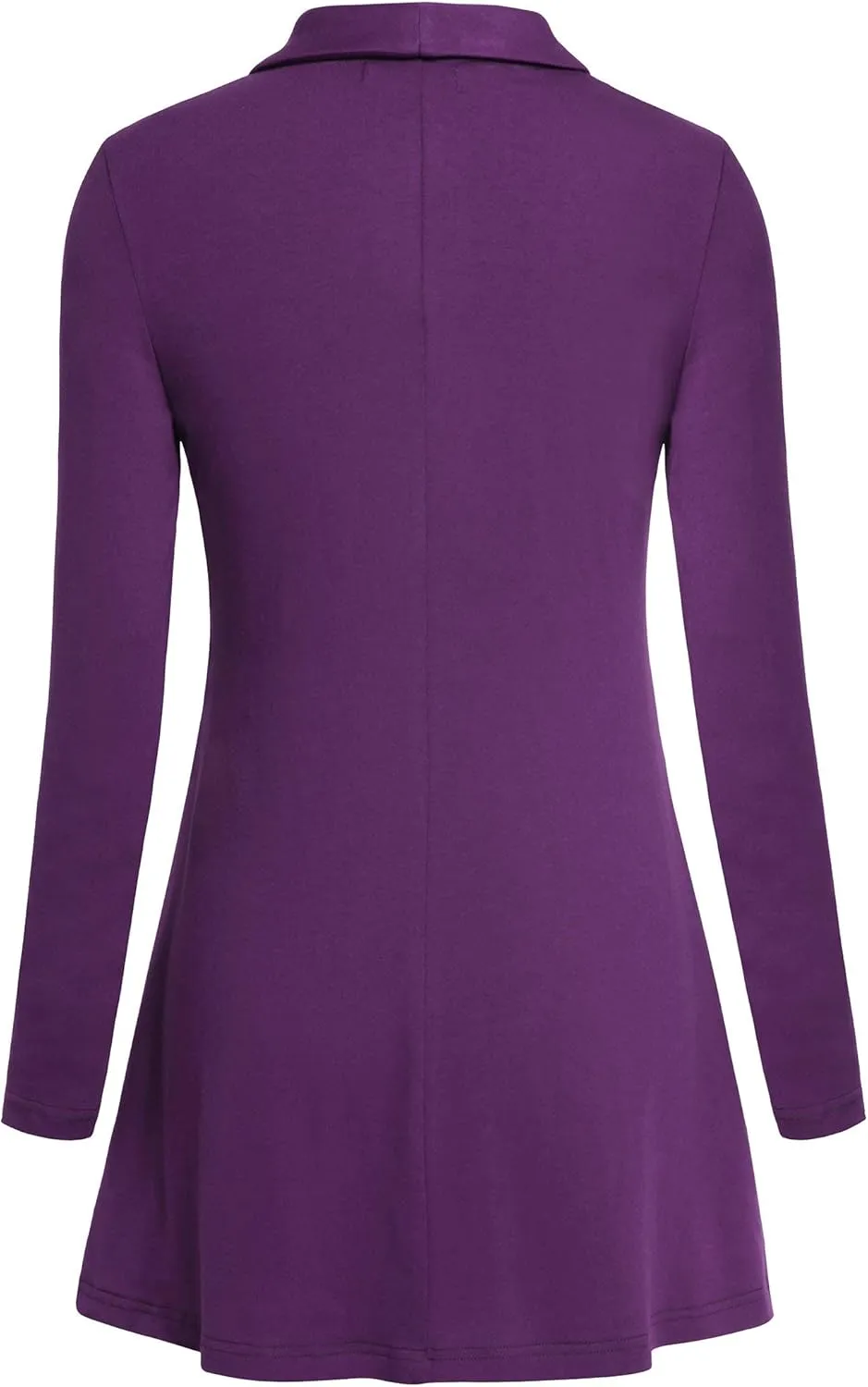 Women Fall Long Sleeve Tops Shawl Neck Button Down Dressy Blouses Shirts