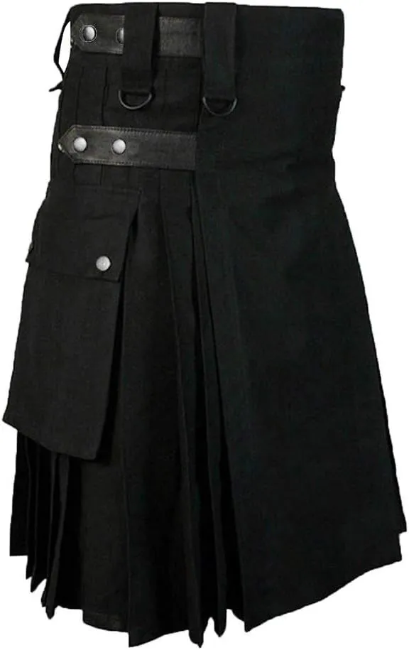 Women High Waisted Gothic Punk Black Pleated Mini Skirt Plus Size Goth Steampunk Style A Line Short Skirt with Pockets