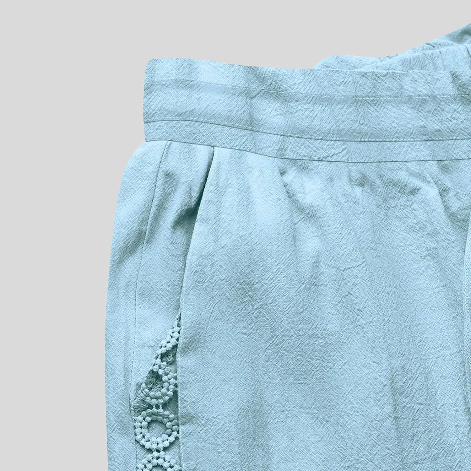 Women Linen Pants Joggers Casual Lightweight Lounge Pants Cotton Linen Travel Beach Summer Trousers with Pockets 2025