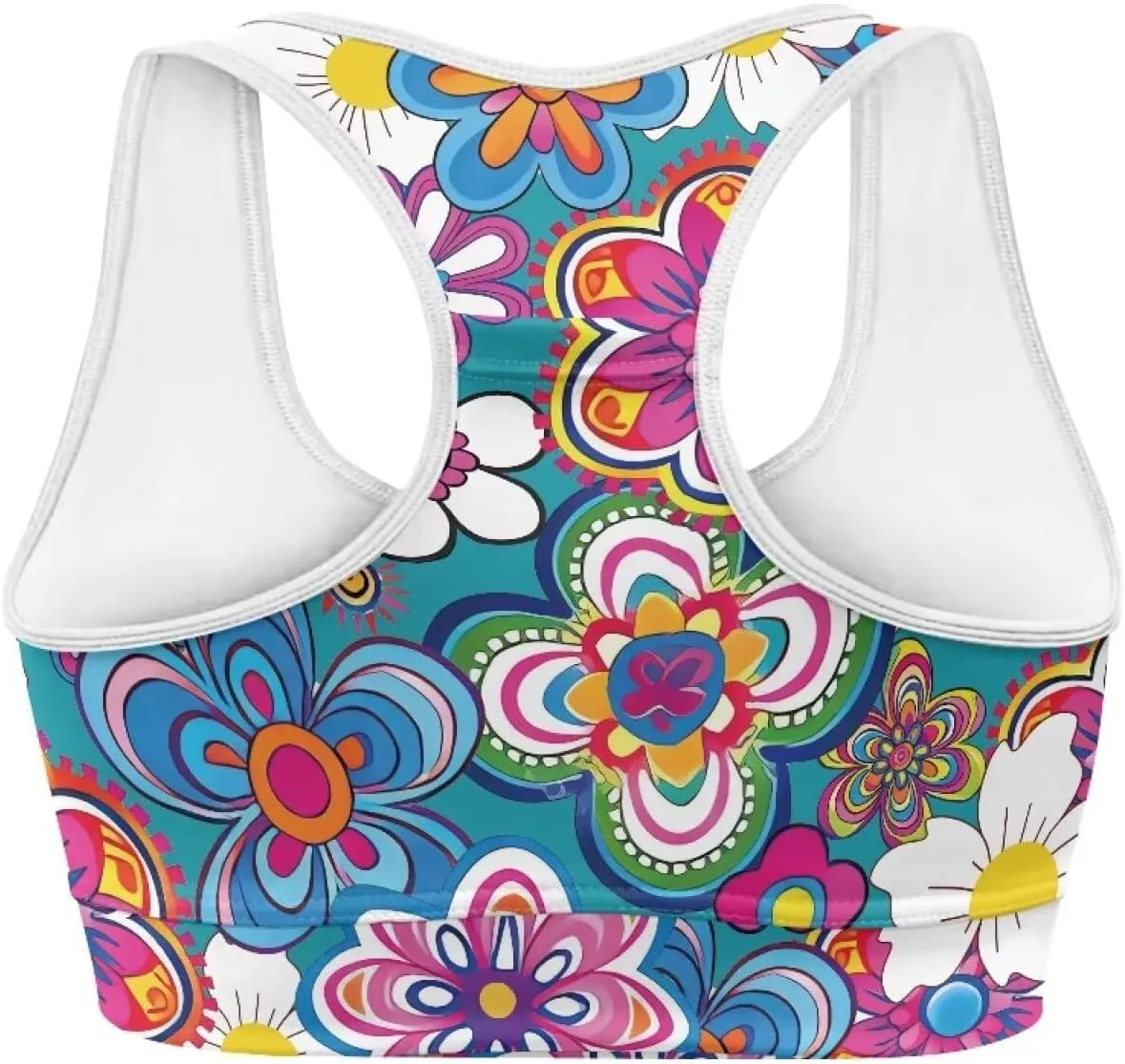 Women Racerback Workout Tank Tops Removable Padded Crop Tops