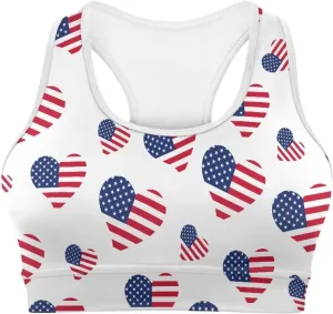 Women Racerback Workout Tank Tops Removable Padded Crop Tops