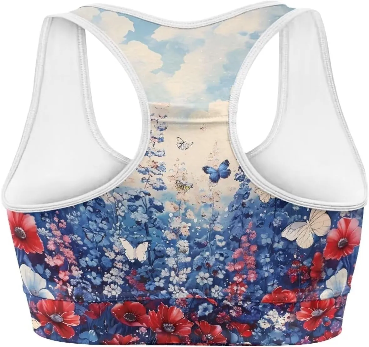 Women Racerback Workout Tank Tops Removable Padded Crop Tops