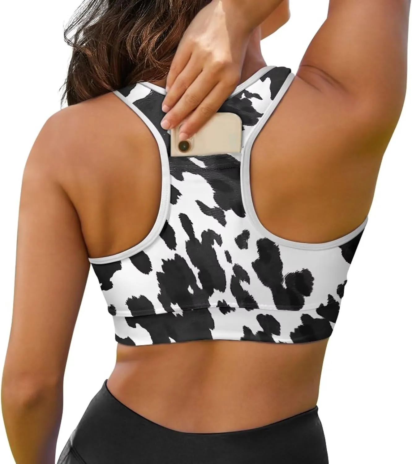 Women Racerback Workout Tank Tops Removable Padded Crop Tops