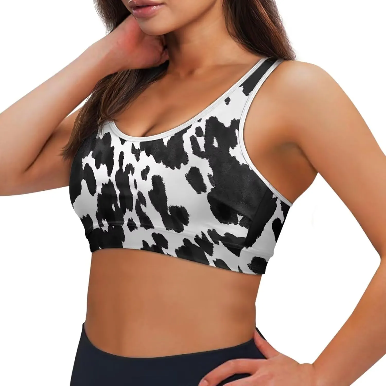 Women Racerback Workout Tank Tops Removable Padded Crop Tops