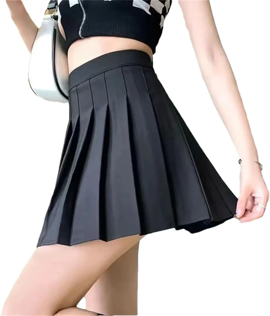 Women Streetwear High Waist Mini Pleated Skirts Short Tennis Saia
