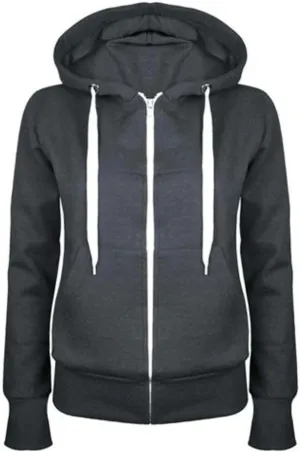 Women's 2023 Fall Fashion Hoodies Zip Up Drawstring Long Sleeve Fleece Sweatshirts Trendy Teen Girl Y2K Workout Tops