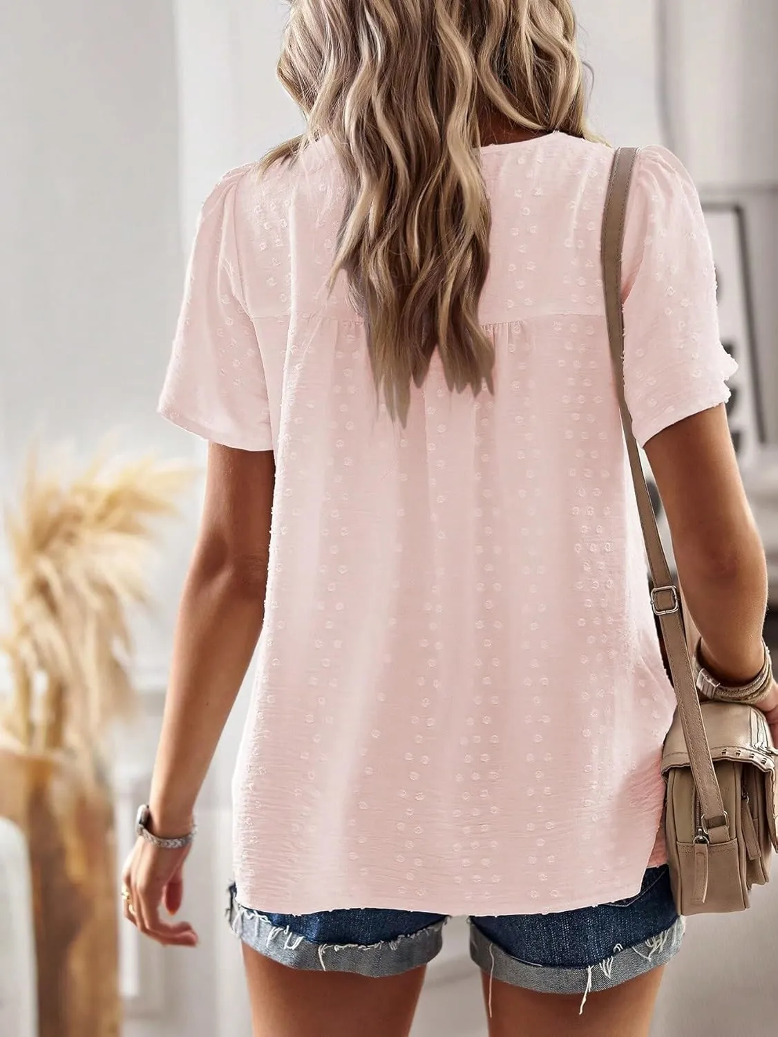 Women's Blouses Shirts Round Neck Guipure Lace Blouse Trendy Tshirts Tops