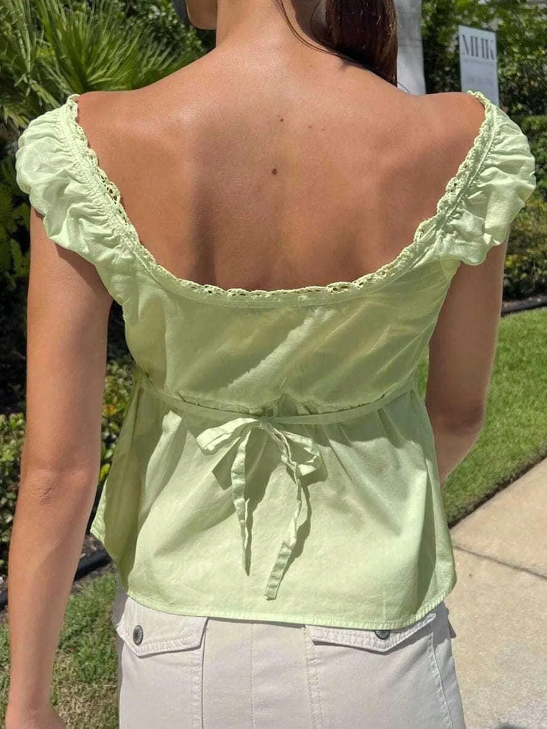 Women's Blouses Shirts Tie Front Ruched Bust Blouse Peplum Top Trendy Tshirts Tops