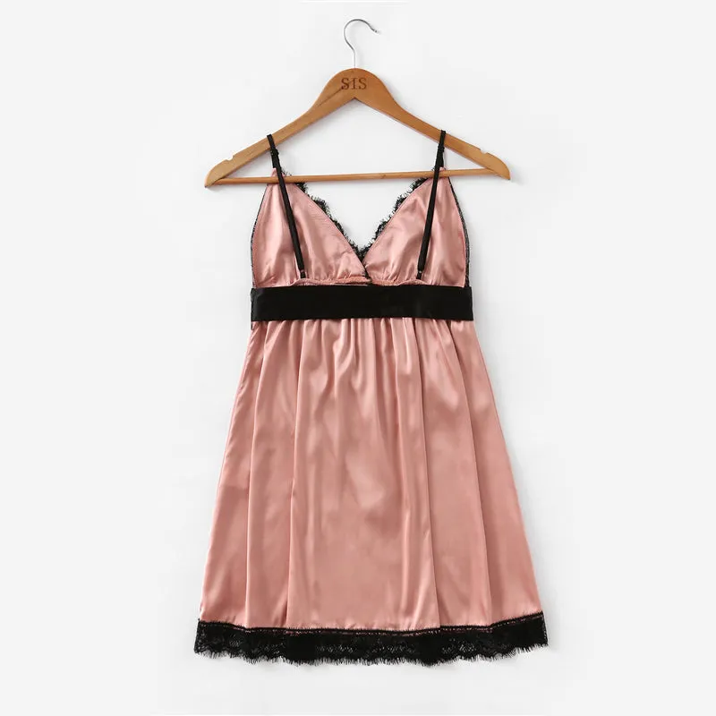 Women's Bow Waist Nightdress
