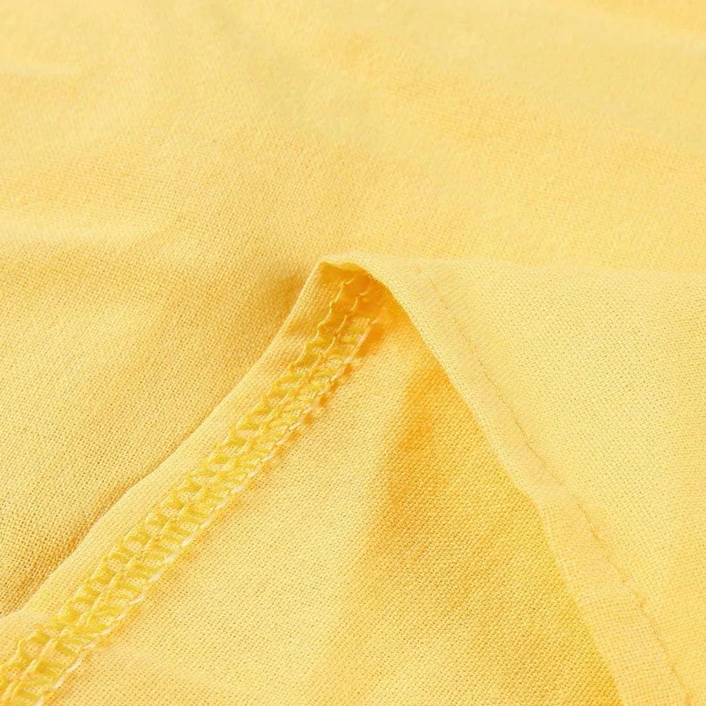 Women's Cotton Linen Dresses Summer Cup Sleeve Comfy Travel Sundresses Beach Wear Trendy Spring Vacation Clothes 2025