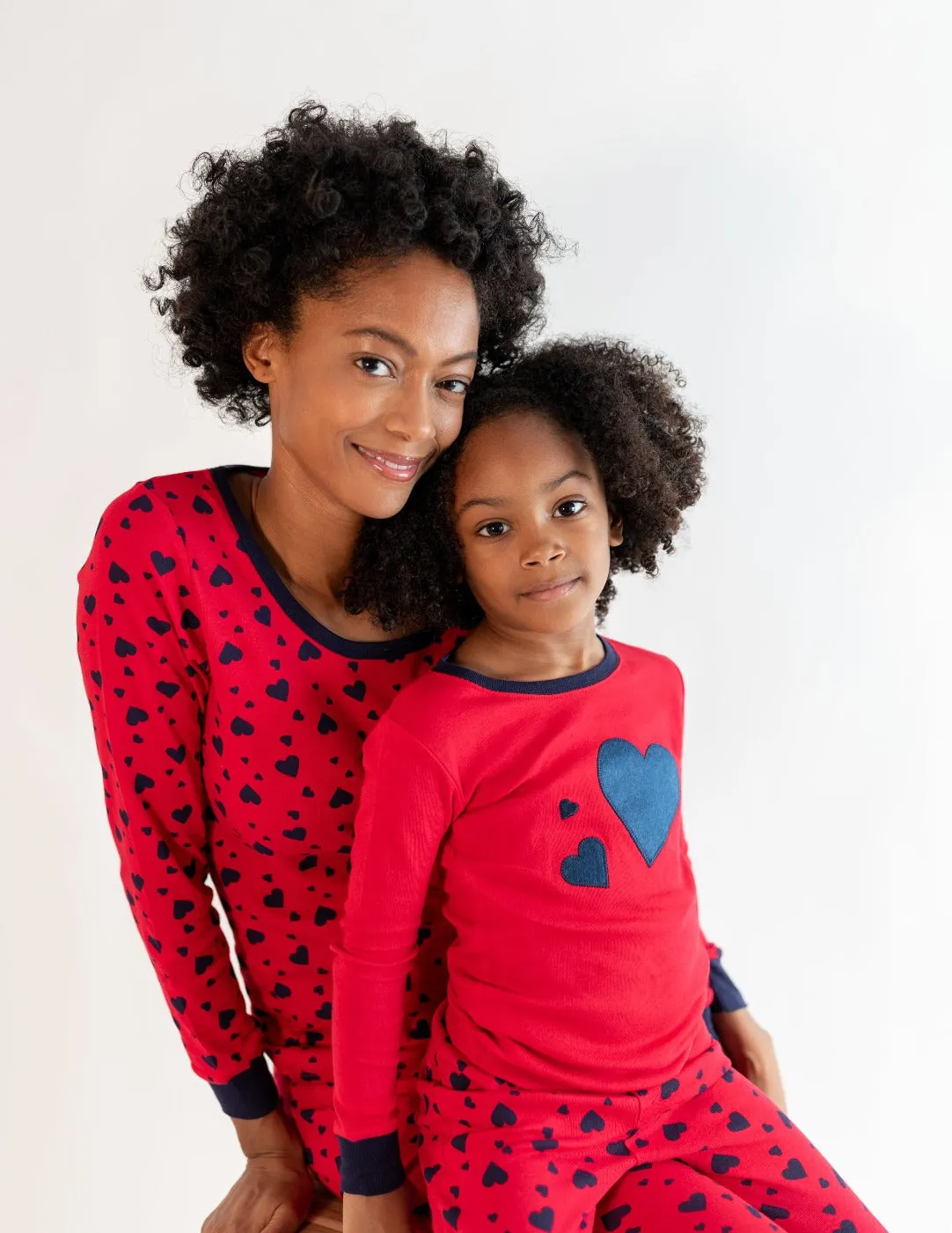 Women's Dark Navy Hearts Pajamas