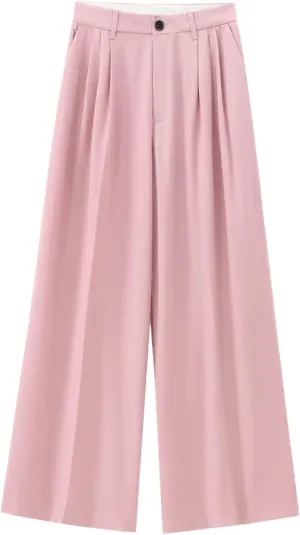 Women's Fashion Casual Loose Comfortable Straight Leg Wide Leg Pants Casual Loose Wide Leg Pants