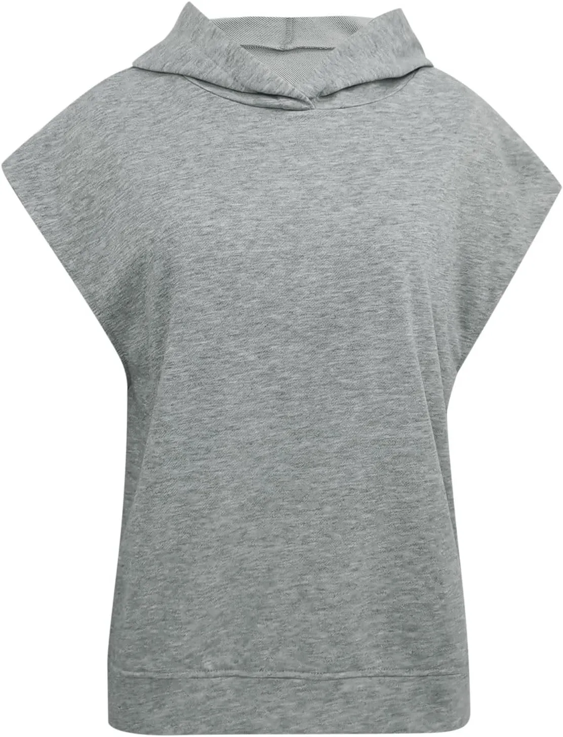 Women'S Fashion Solid Hoodies Sweatshirts Sleeveless Drawstring Oversized Tops Cropped Hoodies for Women
