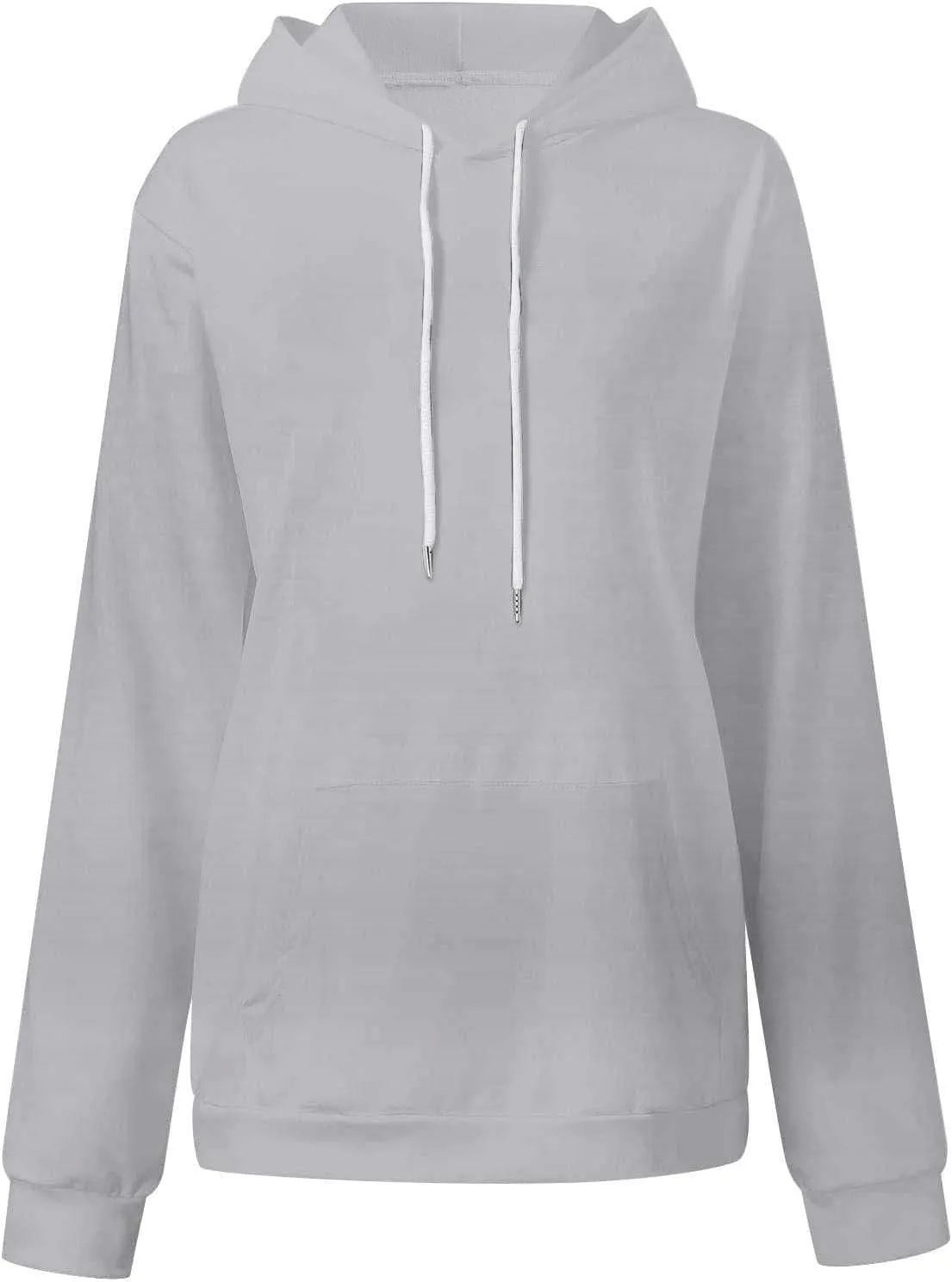 Women's Hoodies Sweatshirts Cute Long Sleeve Tops Loose Fleece Pullovers with Pocket
