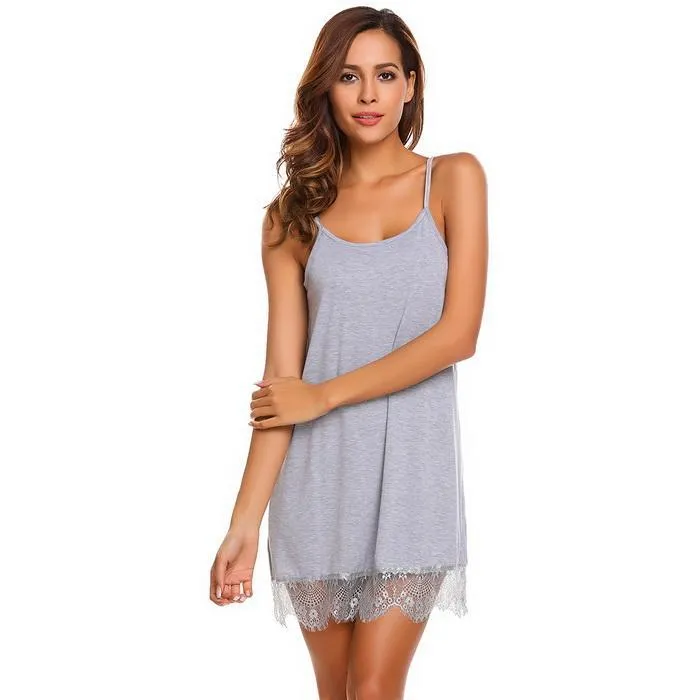 Women's Lace Slim Sleeveless Nightgown