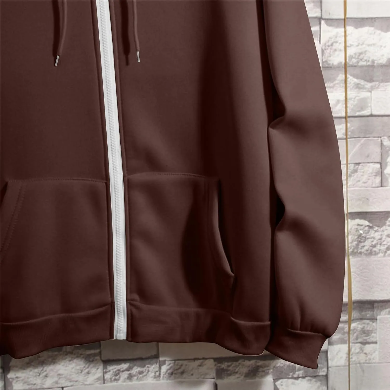 Women's Lightweight Hoodies Full Zip Up Oversized Sweatshirts with Pockets Long Sleeve Thick Casual Hooded Jackets