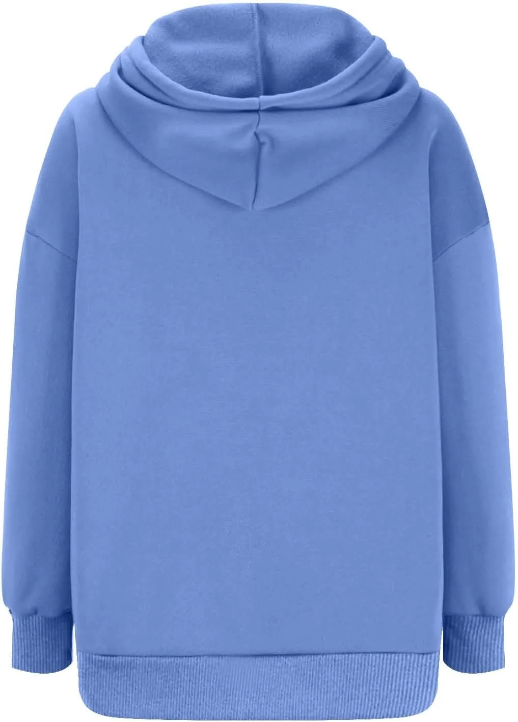 Womens Long Sleeve Tops Drawstring Pullover Tops Fall Lightweight Hoodies Loose Fit Business Casual Clothes Fall