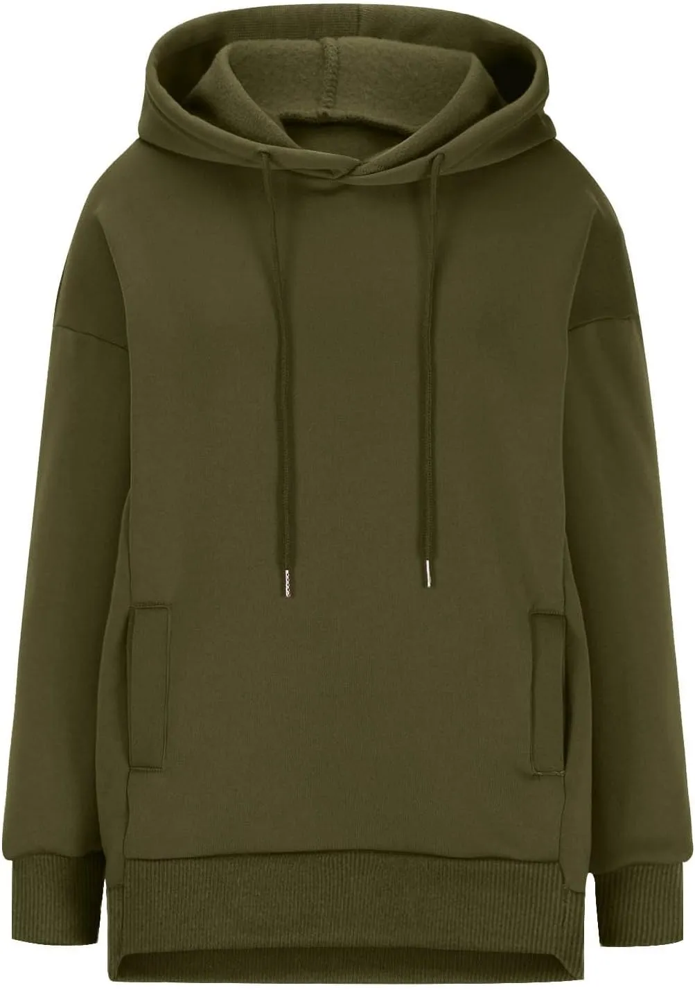 Womens Long Sleeve Tops Drawstring Pullover Tops Fall Lightweight Hoodies Loose Fit Business Casual Clothes Fall