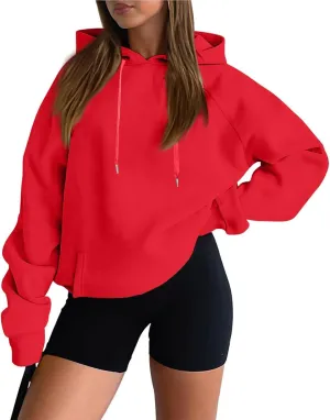 Womens Oversized Hoodies Winter Cute Sweatshirts Drawstring Fleece Hoodie Pullover 2024 Fashion Tops Trendy Outfits