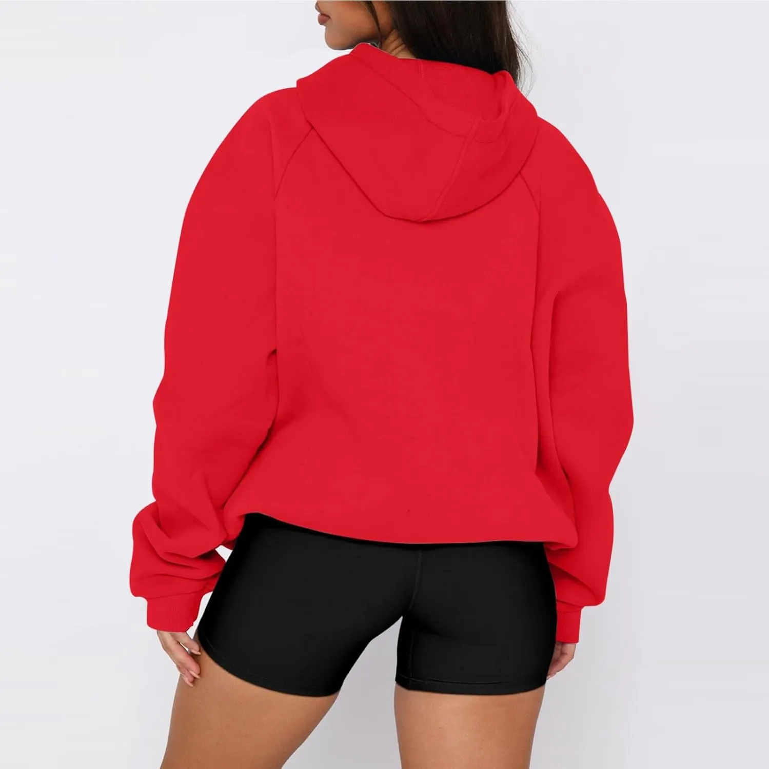 Womens Oversized Hoodies Winter Cute Sweatshirts Drawstring Fleece Hoodie Pullover 2024 Fashion Tops Trendy Outfits