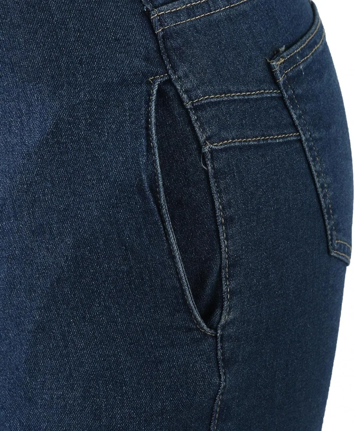 Women's Plus Size High Waist Skinny Stretch Ripped Jeans Casual Button High Rise Juniors Girls Pencil Denim Pants