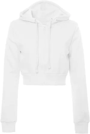 Women's Solid Fleece Long Sleeve Zip Up Crop Hoodie Jacket 2024 Fall Trendy Cropped Hoodie Sweatshirts Preppy Clothes